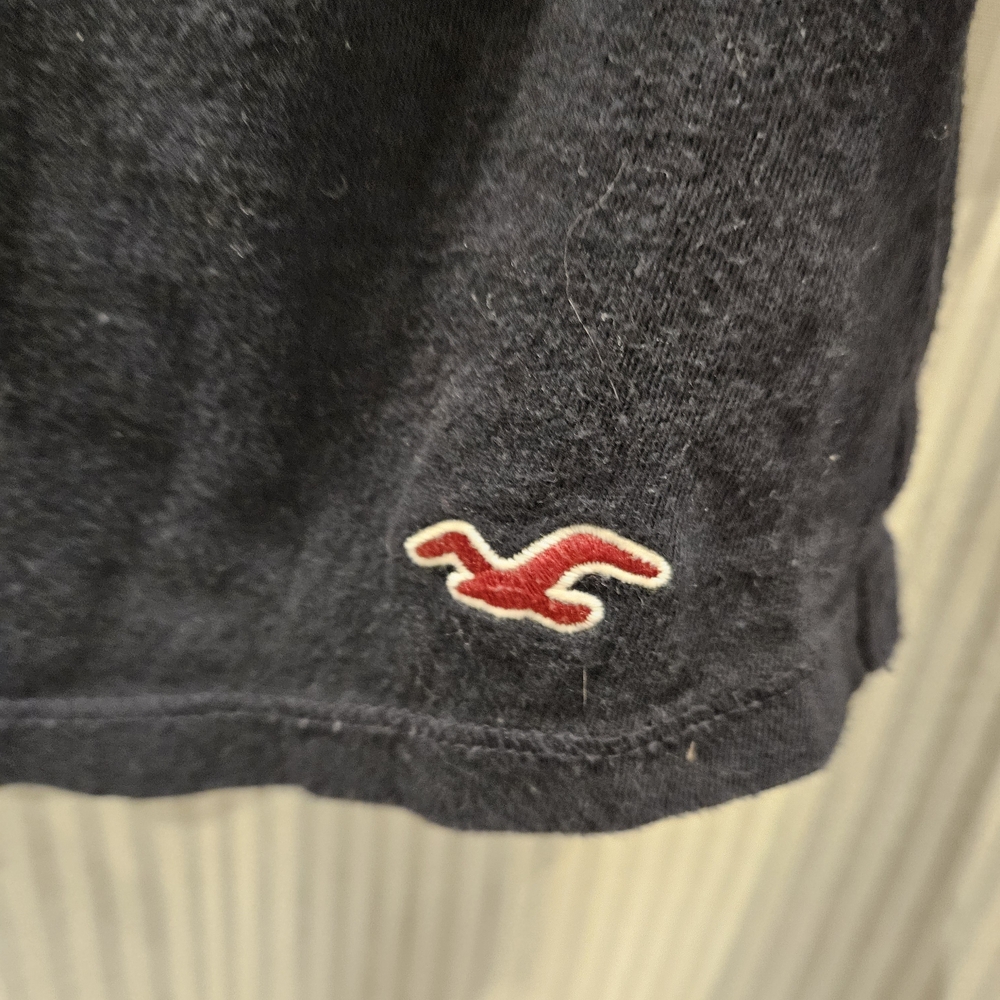 Y2k Hollister Dark Blue Lace Accent Shirt - Picture 3 of 6